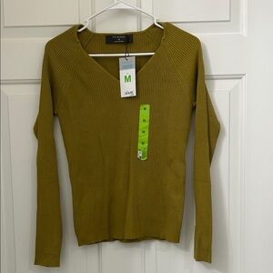 Primark Olive green V-Neck Women's Sweater